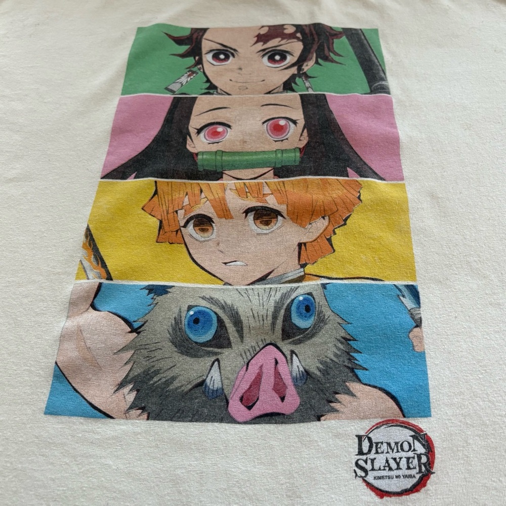 Demon Slayer Character Panel Tee – Size XL (Unisex)